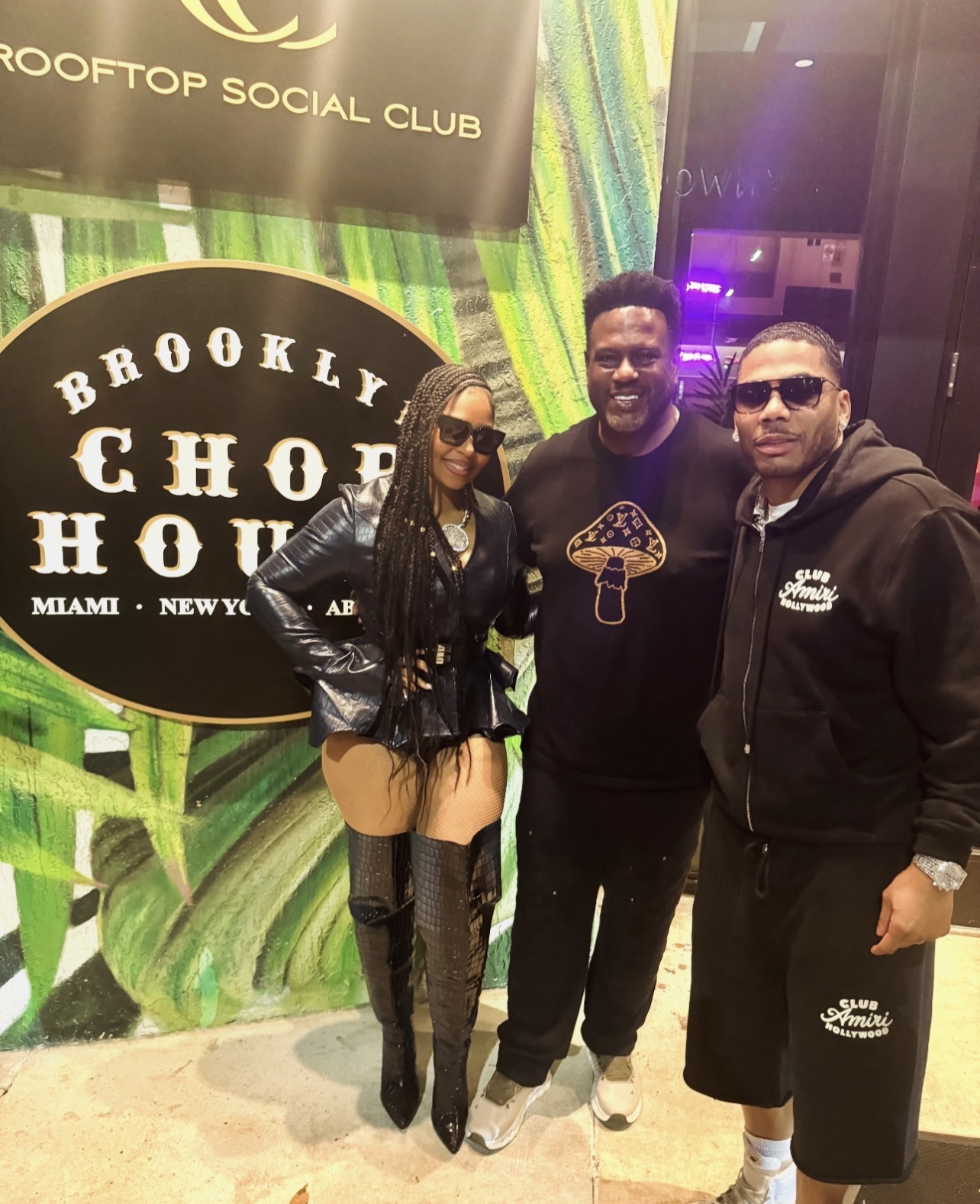 Don Pooh with guests at Brooklyn Chop House